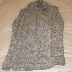 Grey Sleeveless Cardigan/Poncho (LOFT)